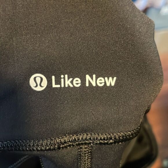 Lululemon Fast and Free Crop 23" Mesh Incognito Camo Emboss Rotated Black 4009 - Picture 6 of 7